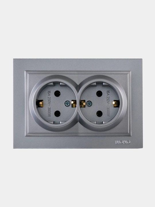 Rozetka ikkitalik ximoyalangan MONO ELECTRIC Despina - 