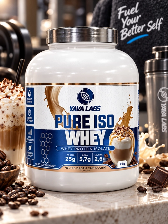Yava Labs Iso Whey 2 kg, Kapuchino ta'mli