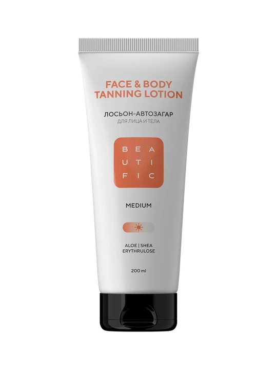 BEAUTIFIC Medium tana uchun avtomatik qoraytiruvchi loson, 200 ml