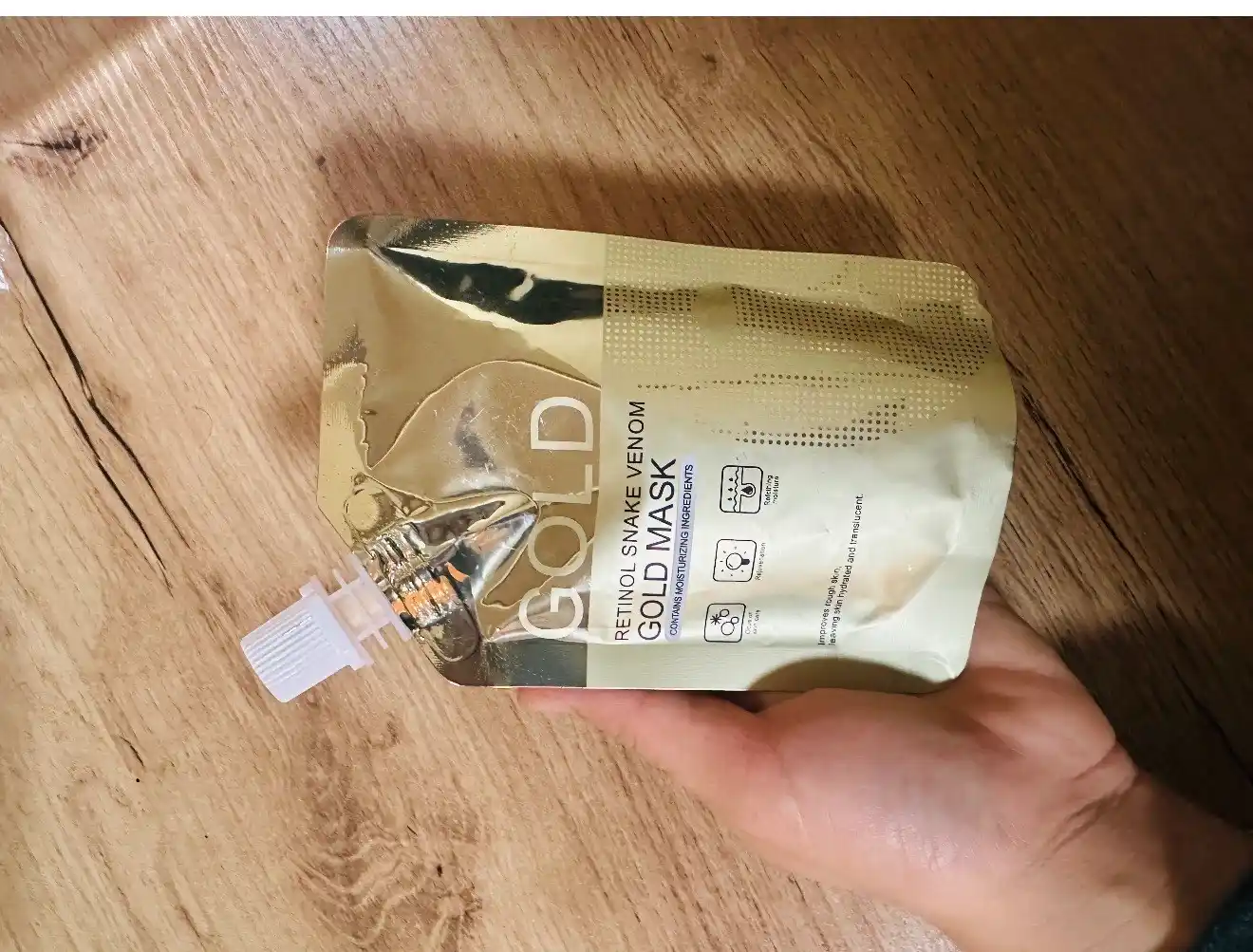Жидкая маска для лица Gold Mask для увлажнения, омоложения и ухода за кожей лица, 100г