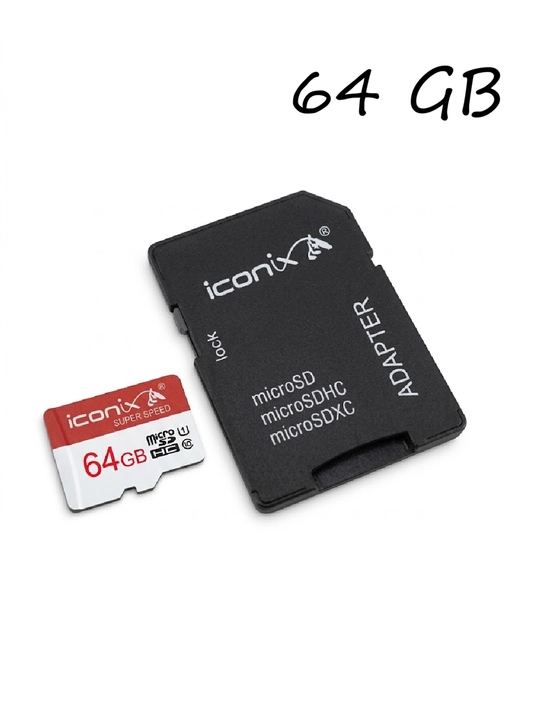 Iconix xotira kartasi 64 GB, micro SDHC video kuzatuv kameralari uchun - 