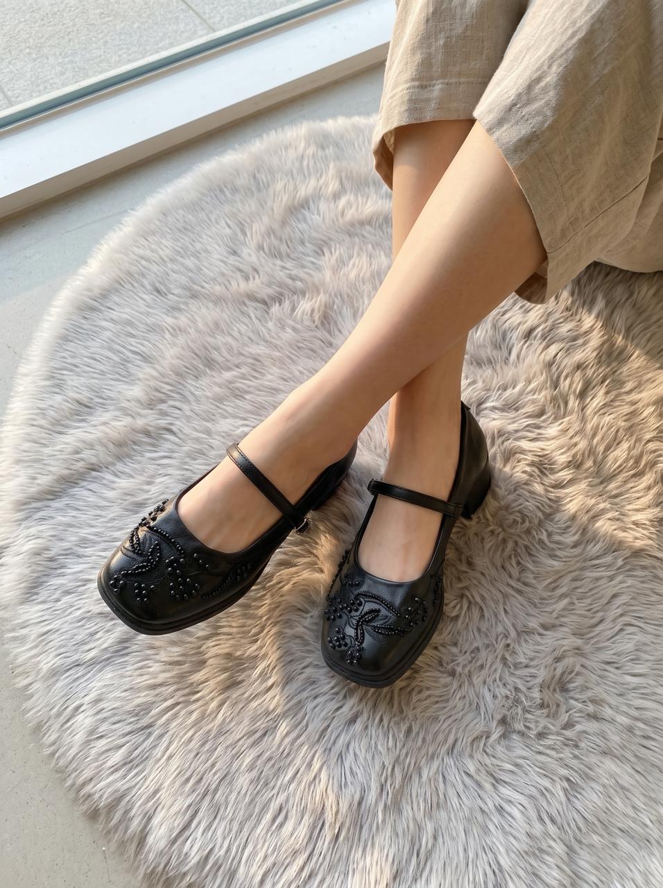 Женские туфли Mary Jane с бантом, 36-40