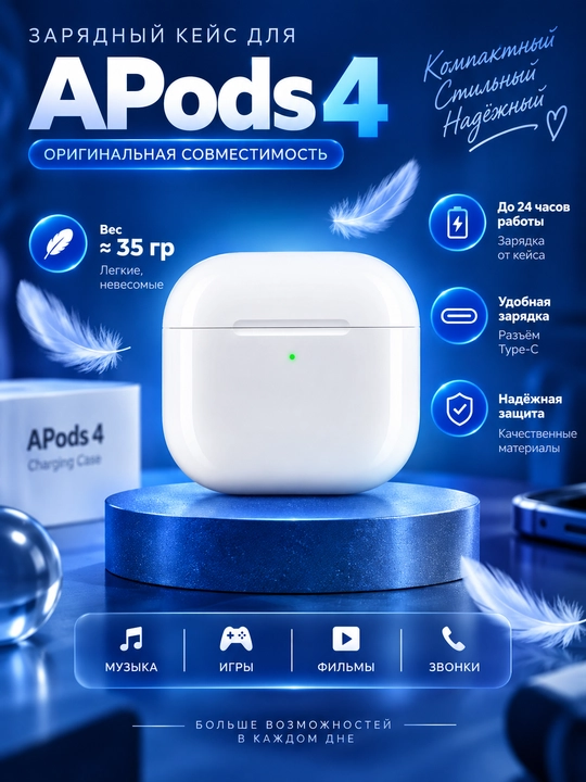 Simsiz quloqchin naushnik, Apods 4 so'ngi versiya, Iphone va Android uchun