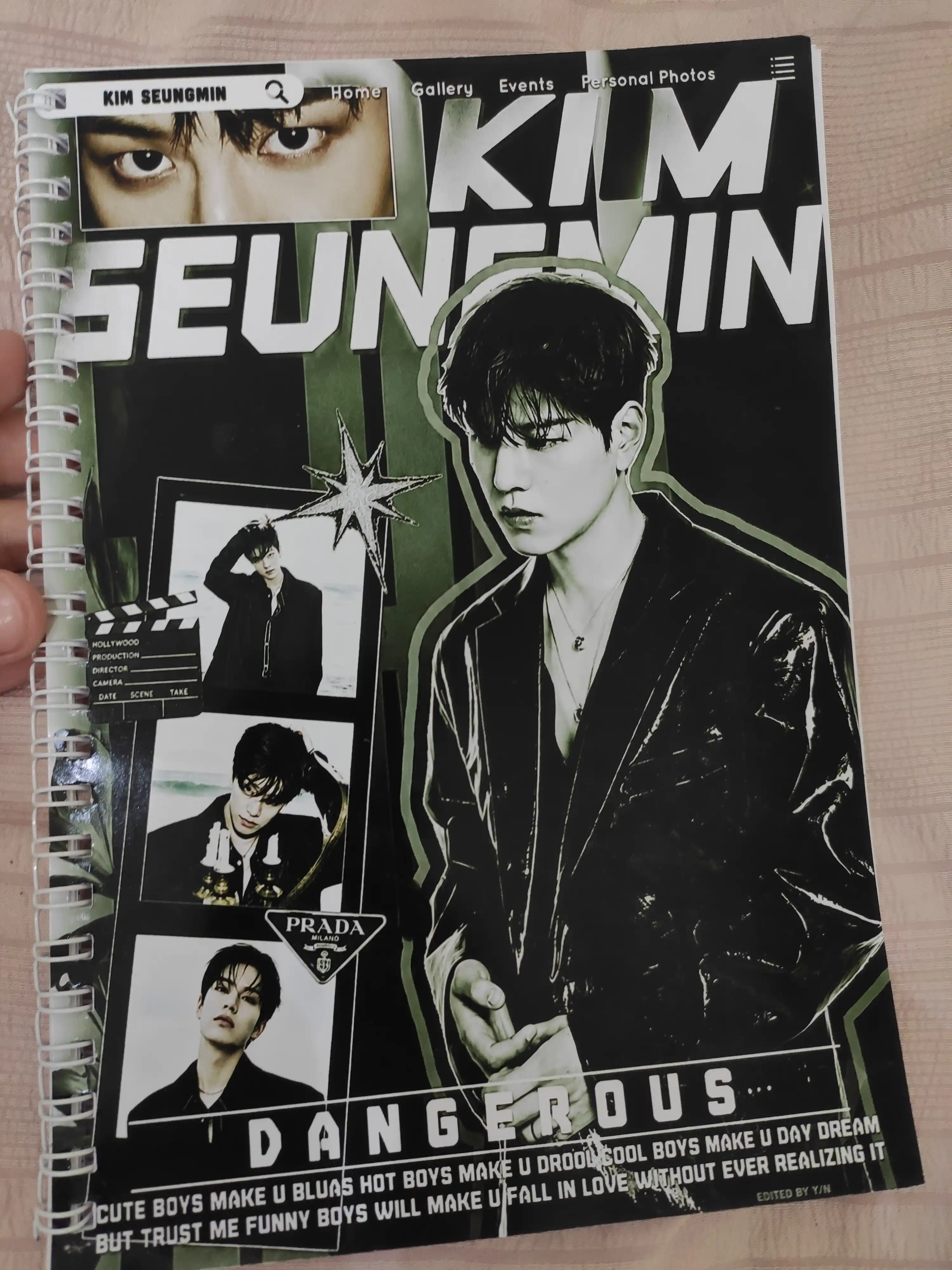 STRAY KIDS, K-POP, Bloknot va Planner 2 tasi 1 da - 30 varaqli, 2 bo'limli