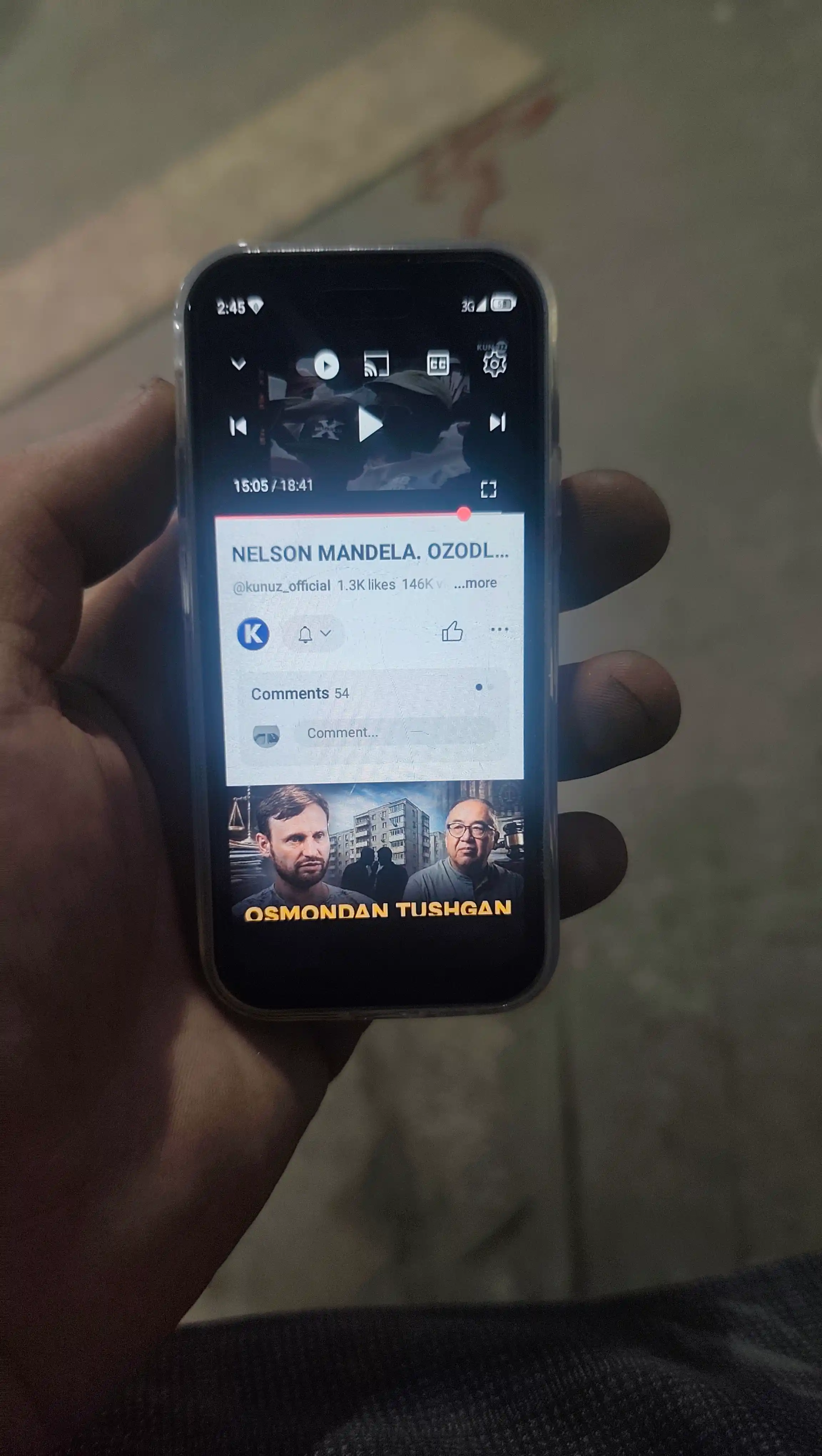 Bolalar uchun ixcham Air mini sensorli telefoni, 2 SIM