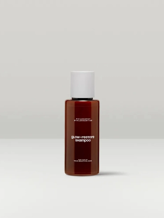 GLOW + RESTORE SHAMPOO бондинг шампунь для блеска и реконструкции, 50 мл - 
