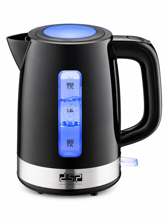 DSP KK1261 elektr choynak 1,7 l 2200 Vt, LED yoritgichli