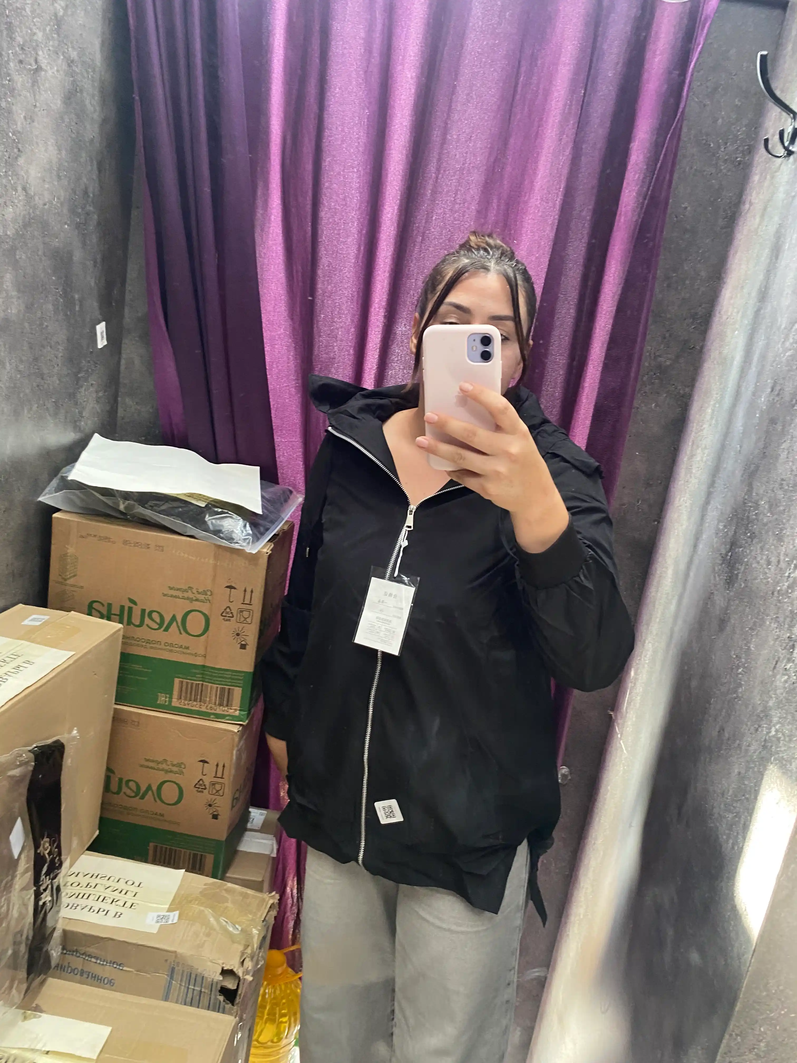Kurtka ayollar astarli uzun, kapyushonli zamokli issiq vetrovka, tolstovka - EllyFashion