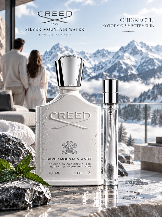 Духи Silver Mountain Water Creed для мужчин и женщин, фужерные унисекс духи