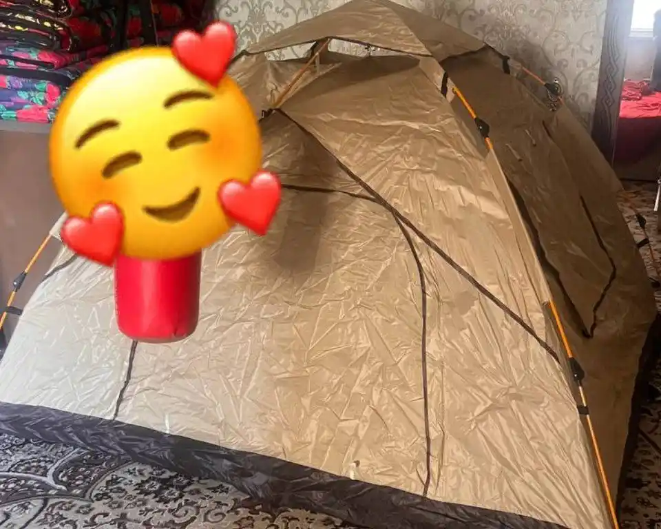 Kemping va piknik uchun avtomatik turistik chodir, 3-4 o‘rinli