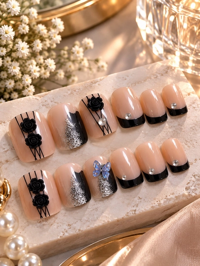 Ulama tirnoqlar to‘plami, yelim va pilka bilan, qayta foydalaniladigan