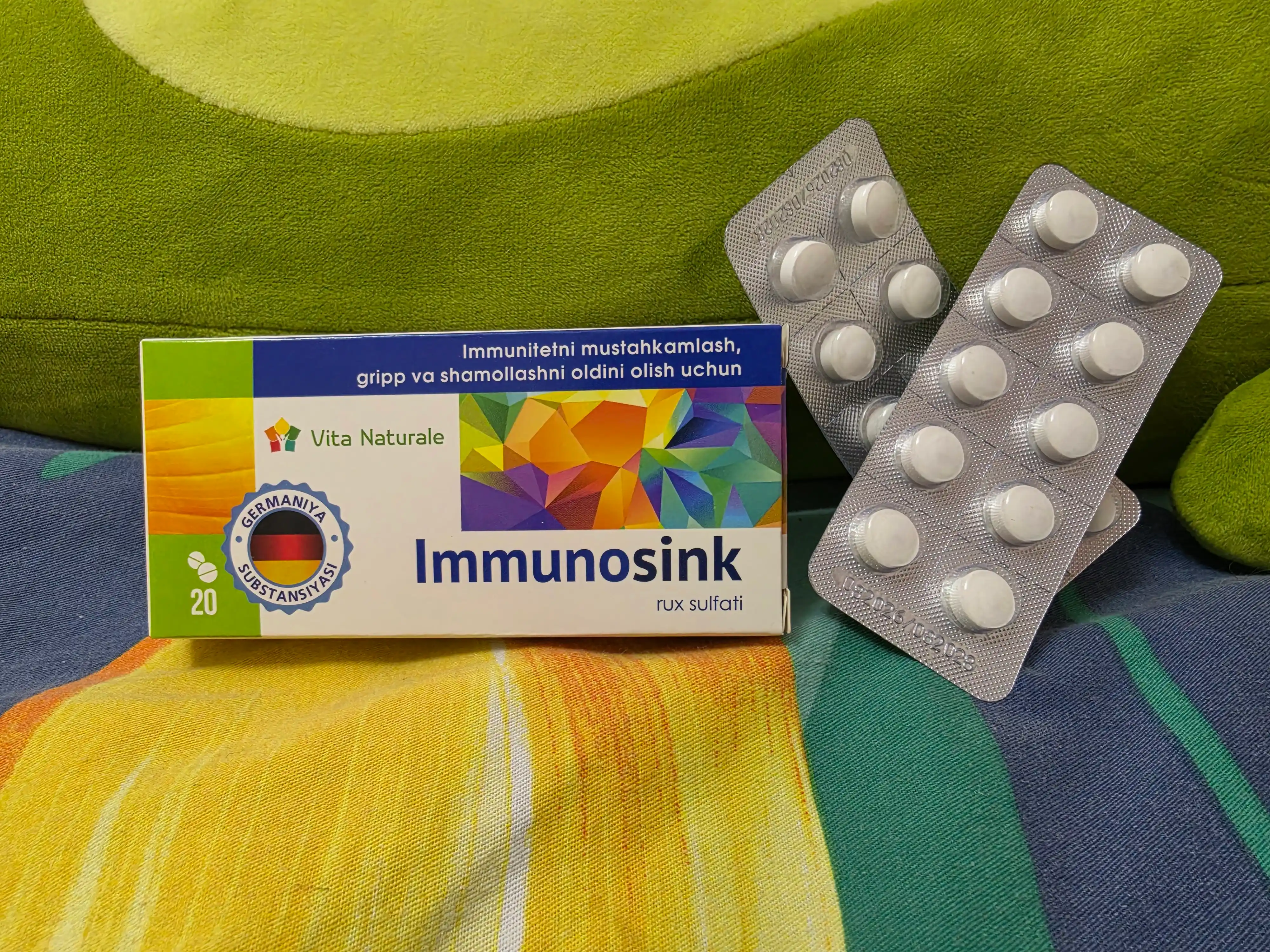 Immunotsink sink, 25 mg dan, 20 ta tabletka