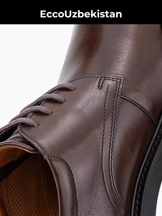 ECCO Metropole London — мужские туфли из натуральной кожи с брогированием