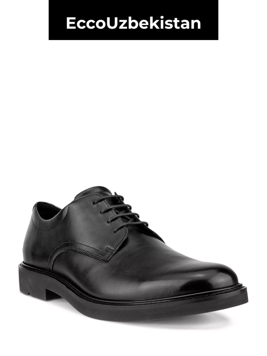 Мужские туфли Metropole London Black из натуральной кожи - 