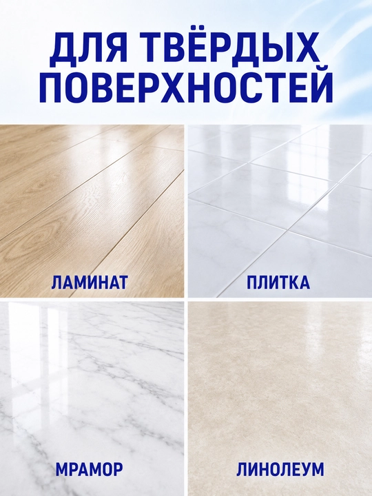 Капсулы для мытья полов и твёрдых поверхностей, 15 штук