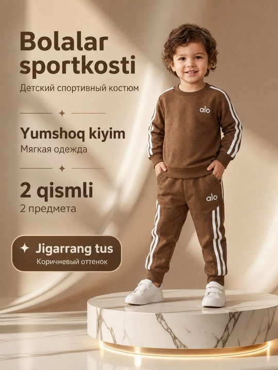 Bolalar uchun shinam va qulay sport kiyimlar jamlanmasi - 
