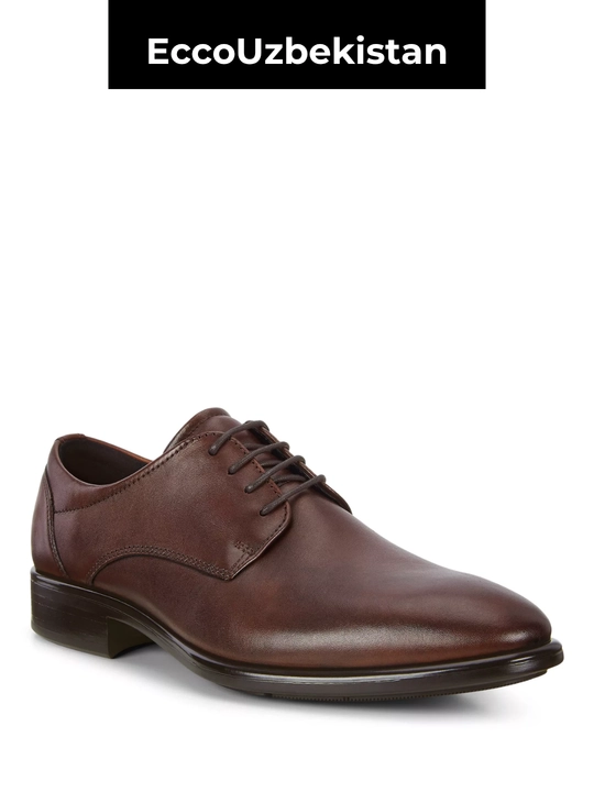 Мужские туфли ECCO Citytray Cognac из натуральной кожи - 
