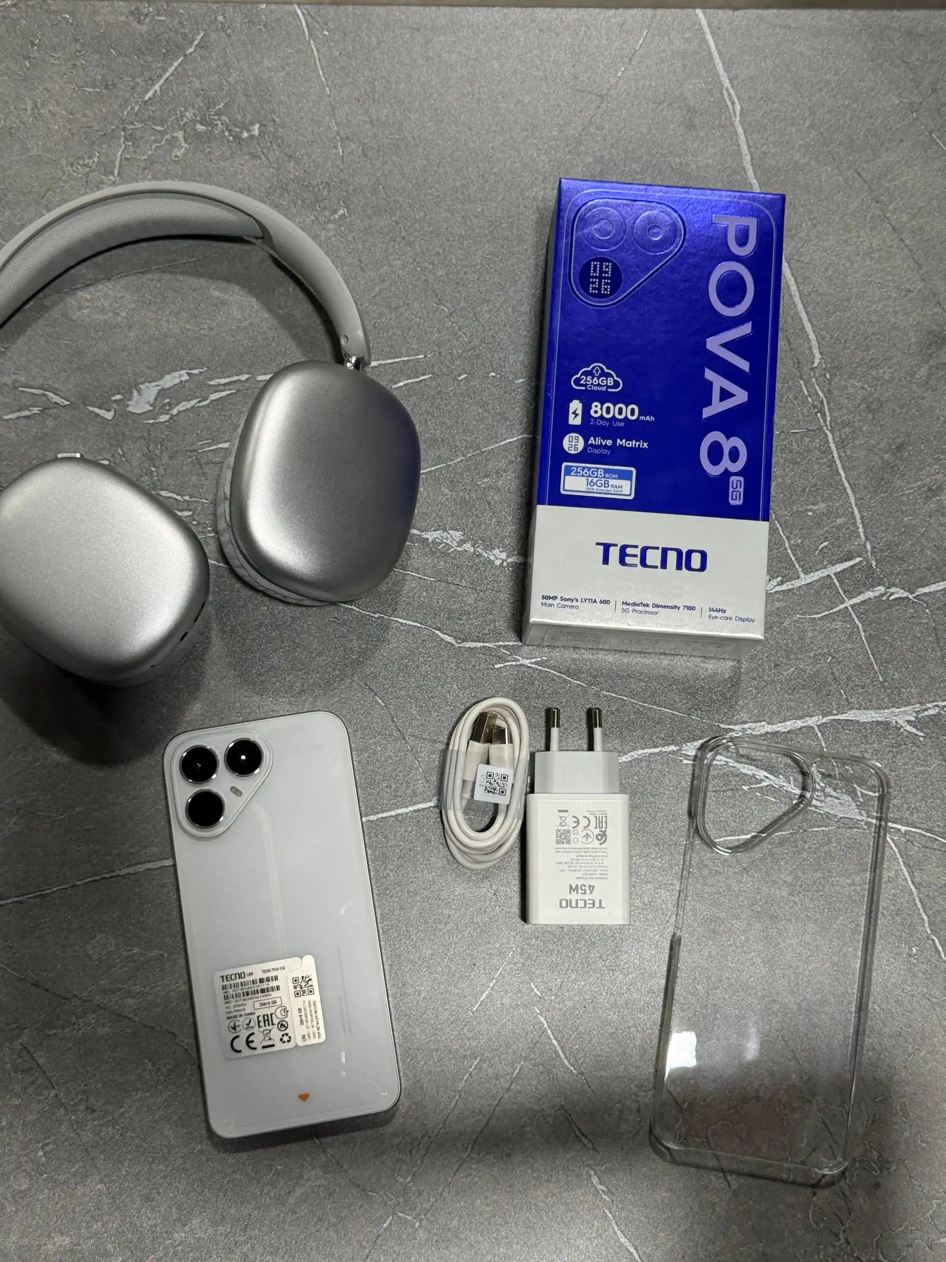 Игровой смартфон TECNO POVA 8/ телефон Tecno Pova 8 Pro, 5G, 8/256 GB