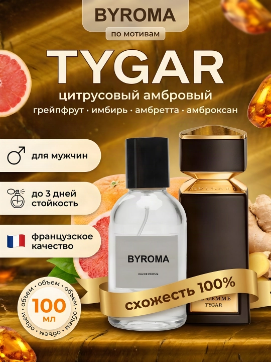 Парфюмерная вода для мужчин по мотивам Tygar, 100 мл - 