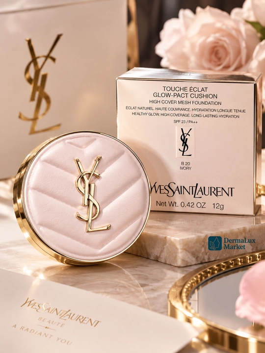 Тональный кушон для лица Yves Saint Laurent Cushion, компактный тональный крем для макияжа