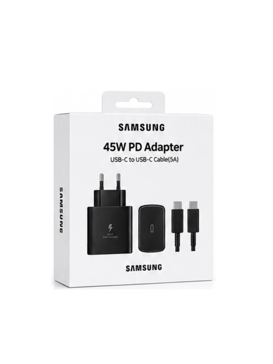 45W PD Tezkor Zaryadlovchi Adapter – USB-C 5A Kabel bilan Fast Charge Komplekti