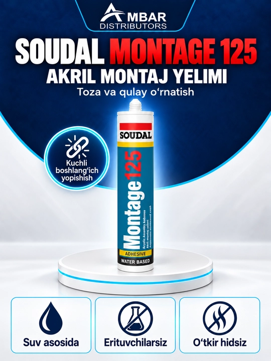 Жидкий гвоздь Soudal Montage 125 - 