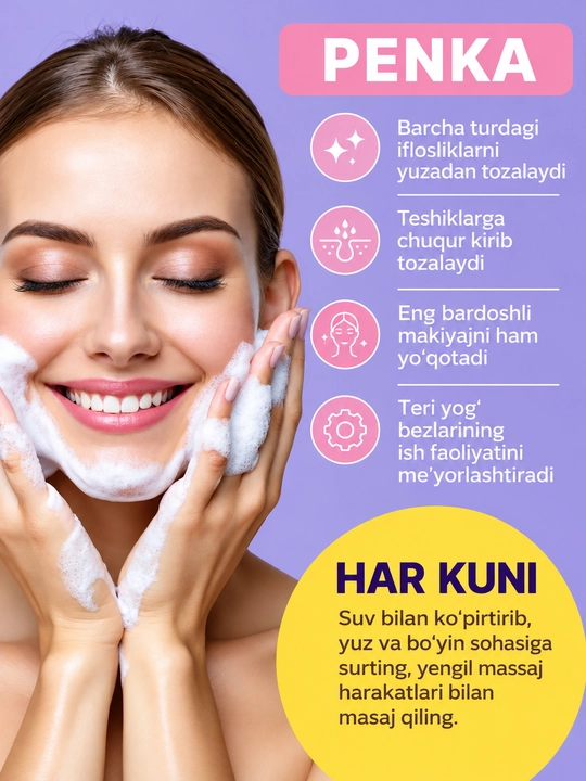 Пенка для умывания LALARECIPE Yuzu Self Foaming,3 в 1,с AHA BHA, для очищения лица, 200 мл