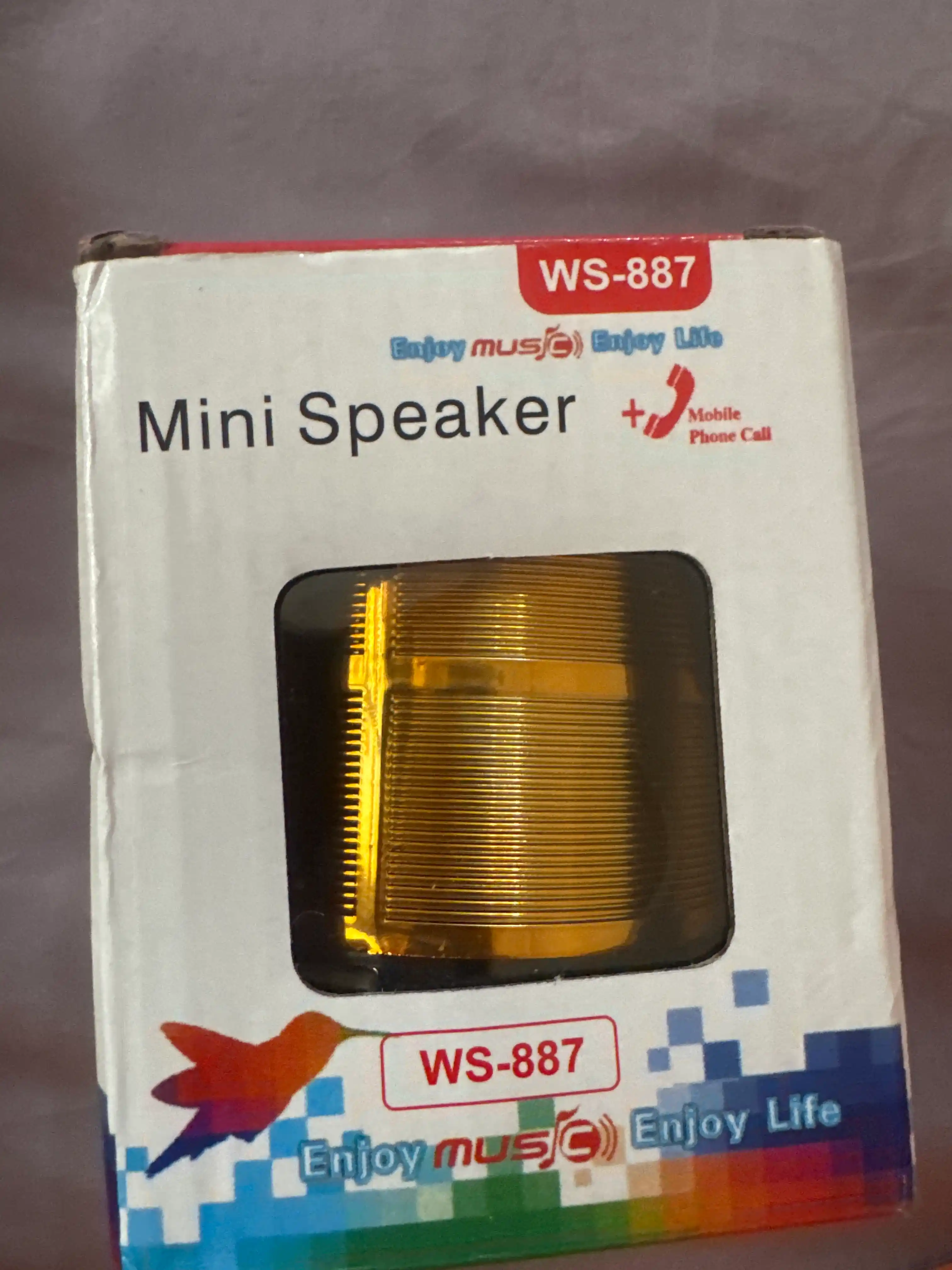 WS-887 Bluetooth Kolonka Simsiz Karnay FM Radio USB TF AUX Portativ Dinamik Qora