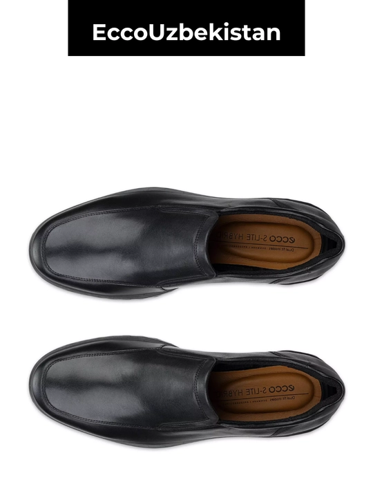 Мужские МокасиныECCO S Lite Hybrid Black из натуральной кожи