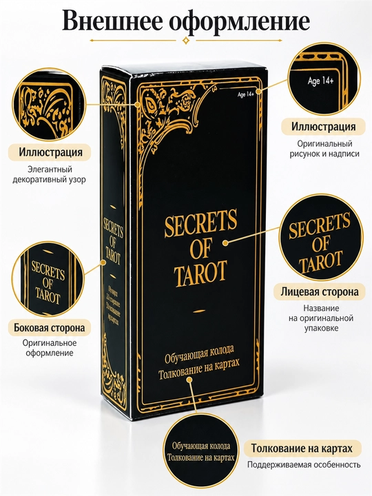 Карты Таро Уэйта 78 карт для гаданий, предсказаний и обучения