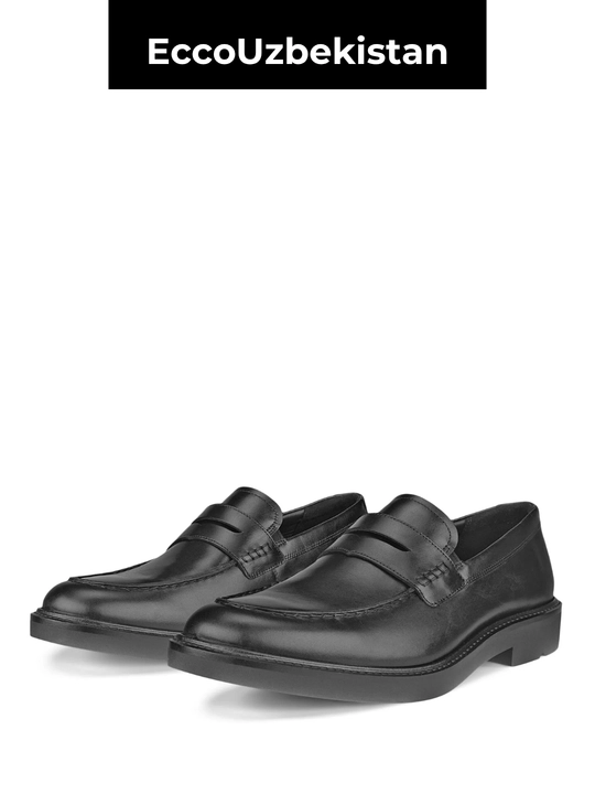 Мужские лоферы ECCO Metropole London Black из натуральной кожи