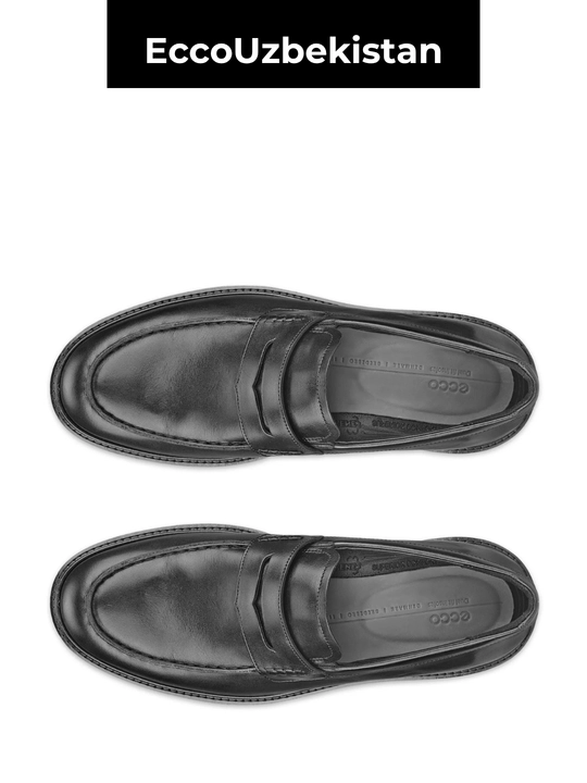 Мужские лоферы ECCO Metropole London Black из натуральной кожи