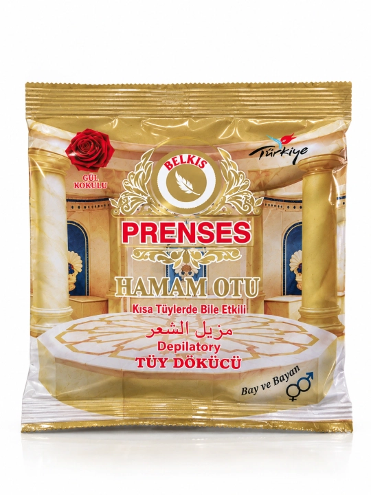 Prenses Hamam Otu depilyatsiya kukuni, Hurrem kukuni - depilyatsiya uchun kukun turkiya