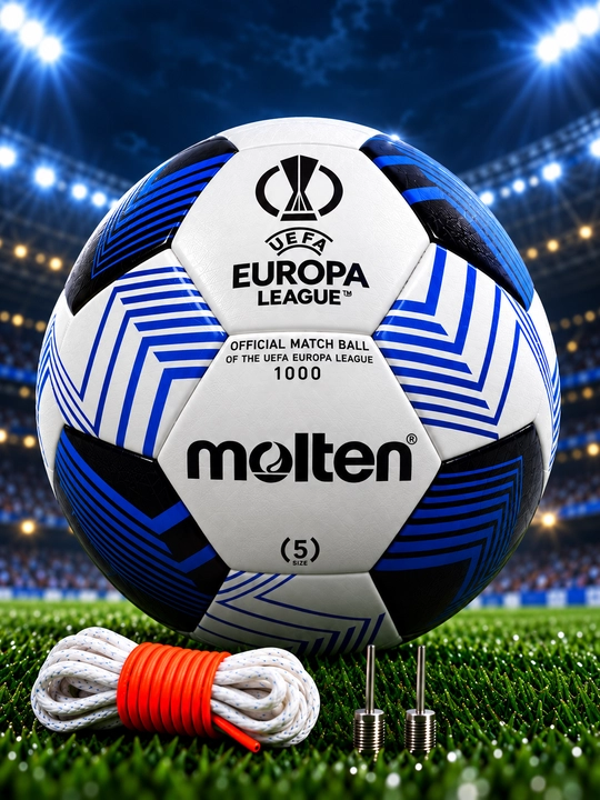 Futbol to‘pi Molten Europa League 1000, 5-o‘lcham, oq-ko‘k - 