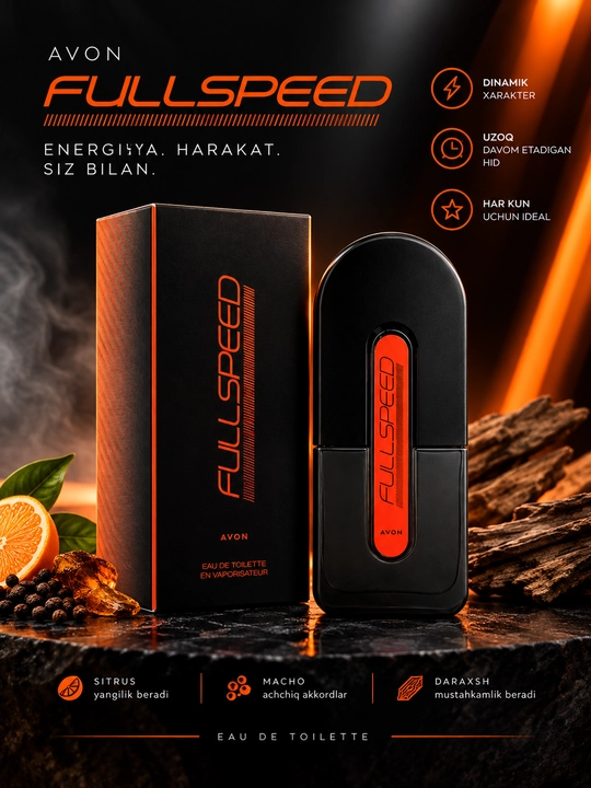 Туалетная вода Full Speed, 75 мл - 