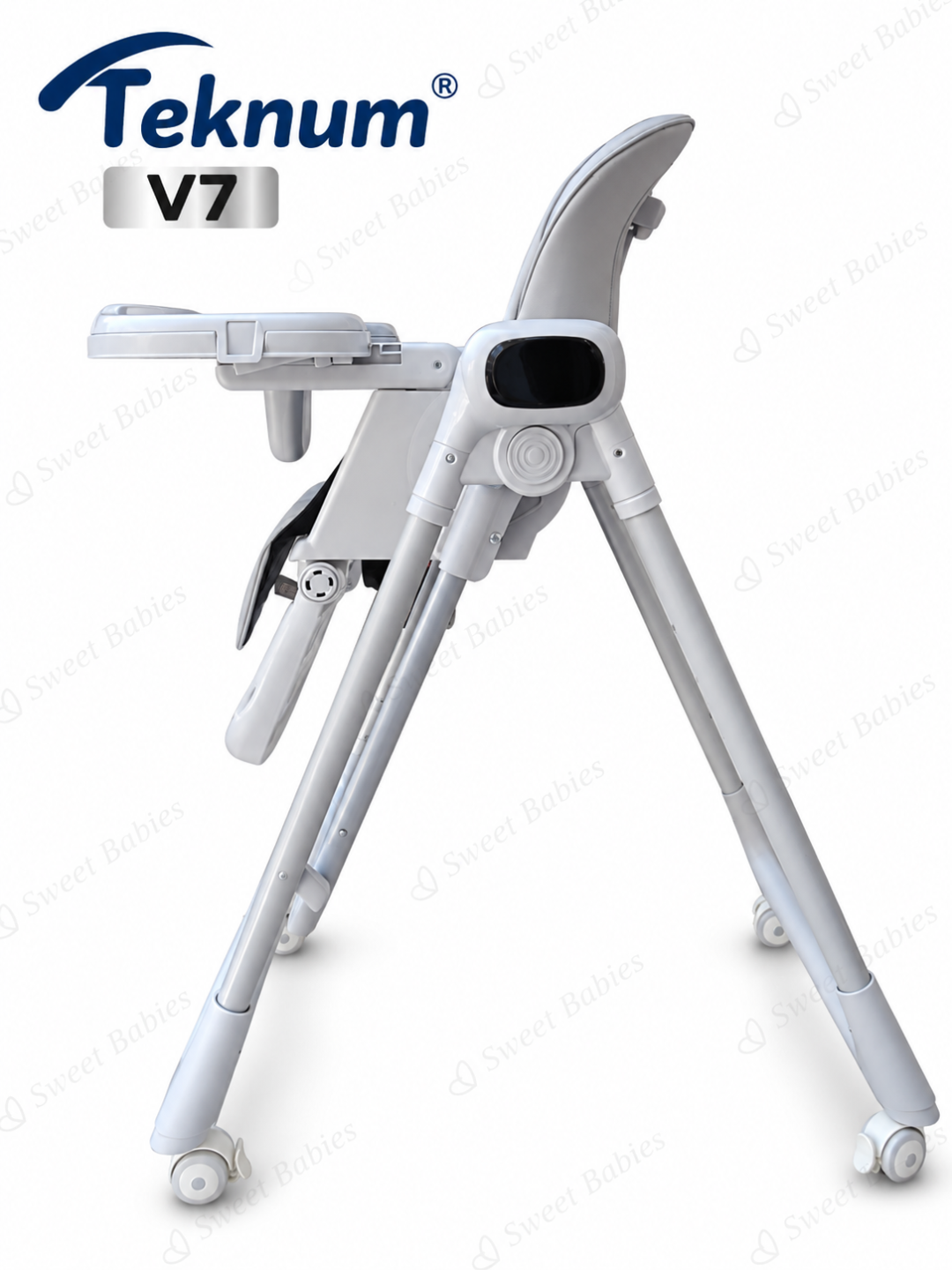 Детский стульчик для кормления и электронные качели, 2 в 1 TEKNUM V7