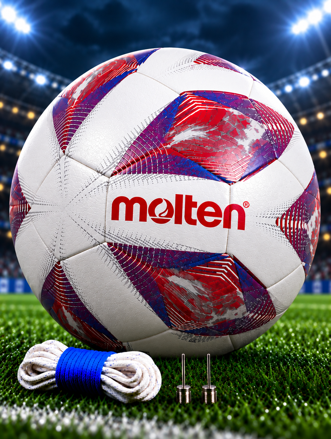 Futbol to‘pi Molten Official Match Ball 1000, 5-o‘lcham, oq-pushti - 