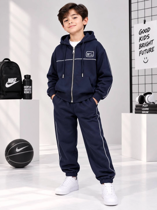 Bolalar sport kostyumi, o‘g‘il bolalar uchun, 7-11 yosh, xudi, sport kiyimi, to‘plam, zamonaviy - 