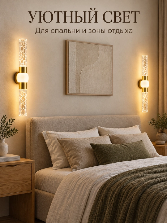 Devor chirog‘i bra, 3 xil yorug‘lik rejimi, yotoqxona, mehmonxona va yo‘lak uchun