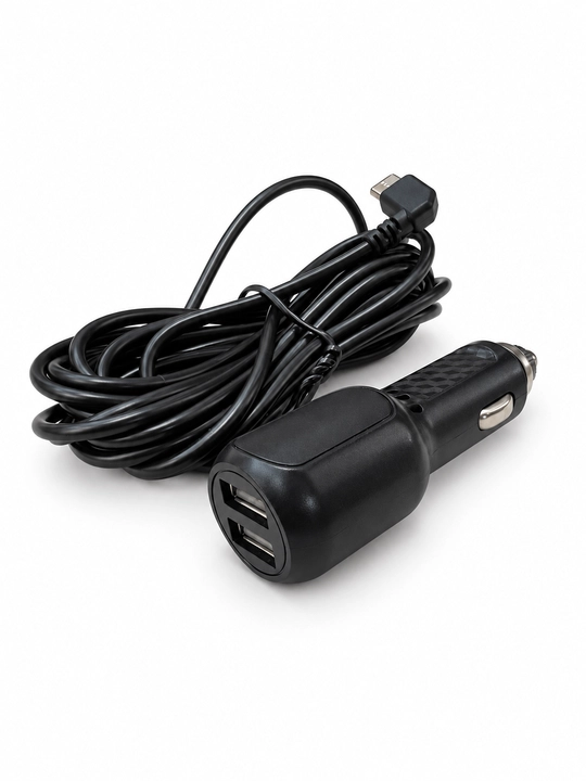 Avtomobil uchun 2 USB portli kabel zaryadlagich 12–36V, 5V/3.5A (Videoregistrator uchun)