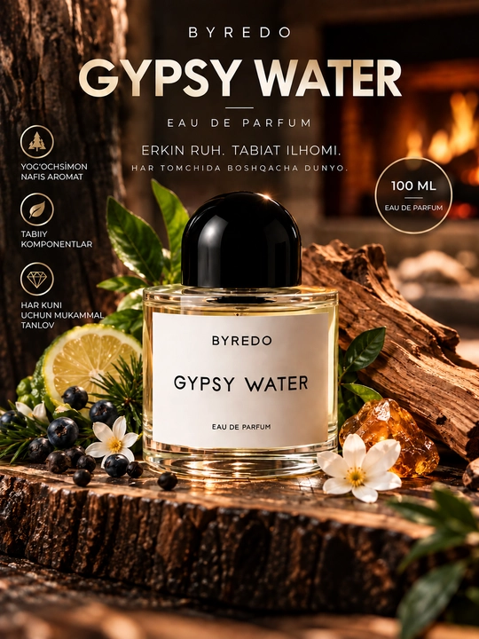 Byredo Gypsy Water, erkaklar va ayollar uchun, 5 ml, 10 ml, 30 ml - 