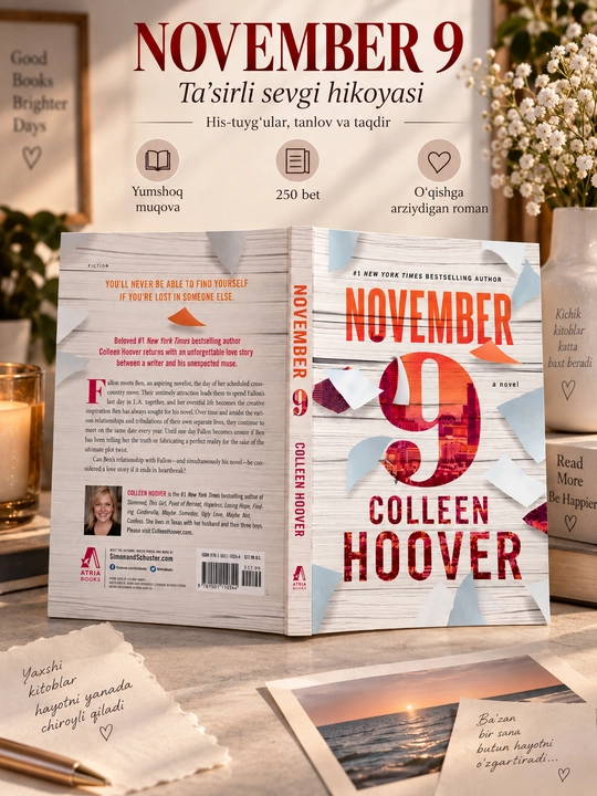 November 9 Colleen Hoover