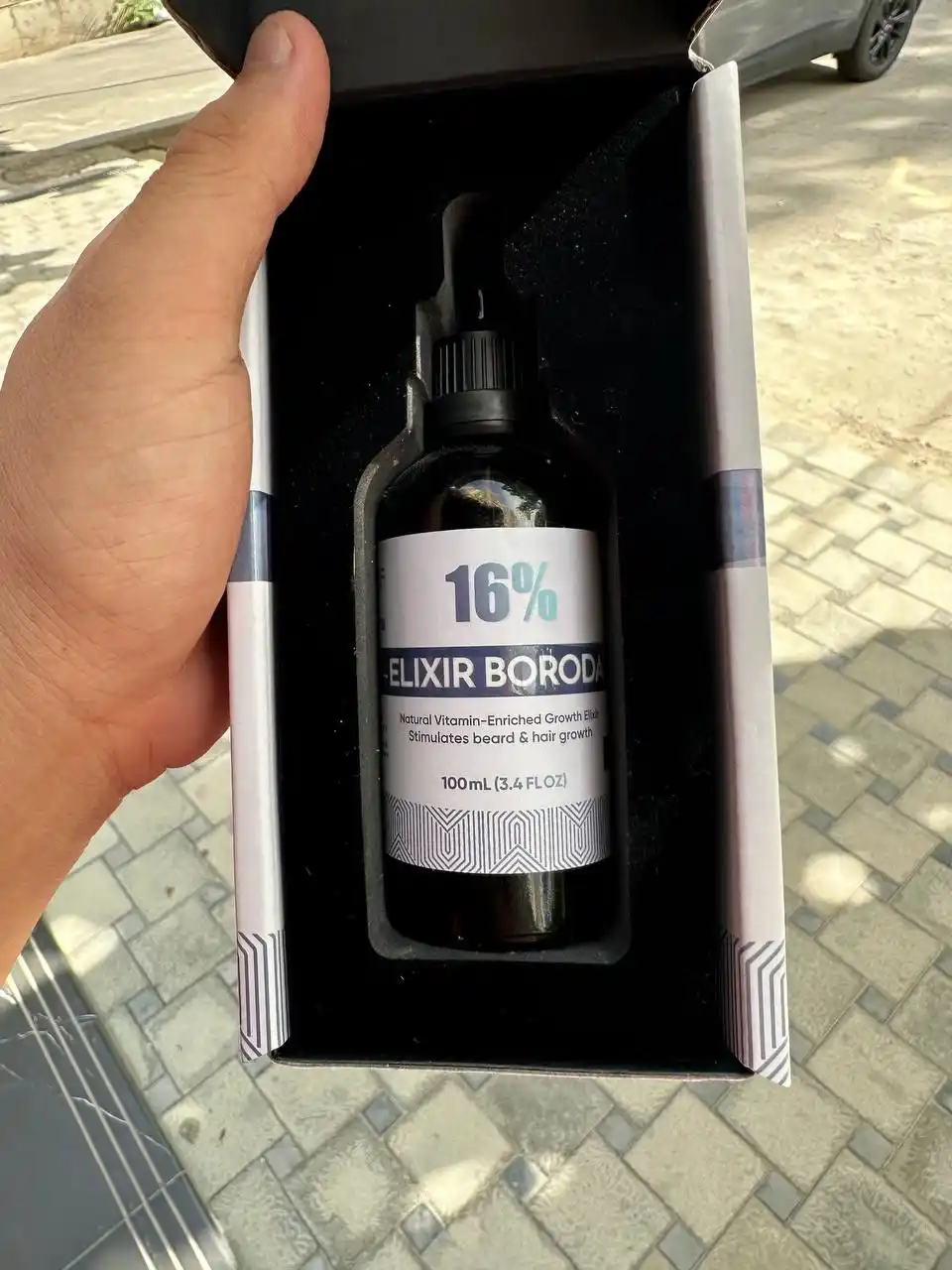 Elixir Boroda 16% – средство для роста волос и бороды Миноксидил