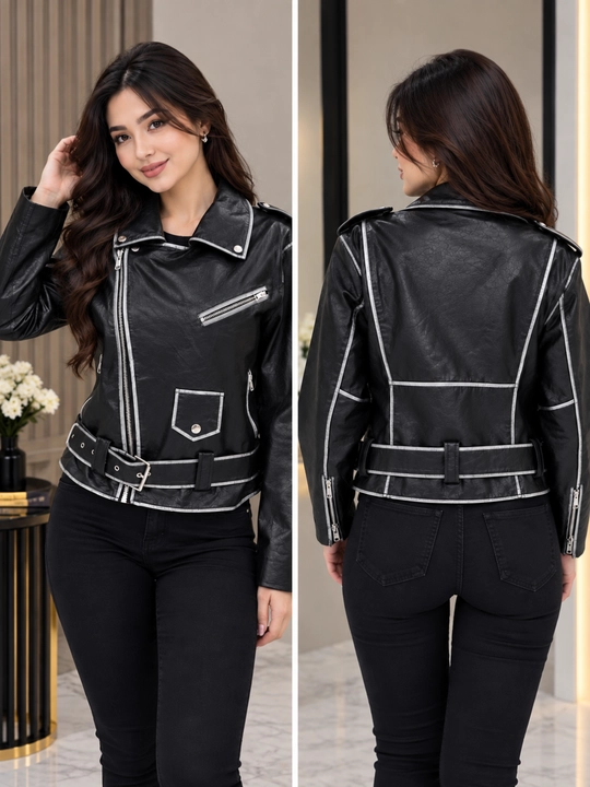 Ayollar va qizlar eko koja kastumi S/M/L razmerli charm kurtka