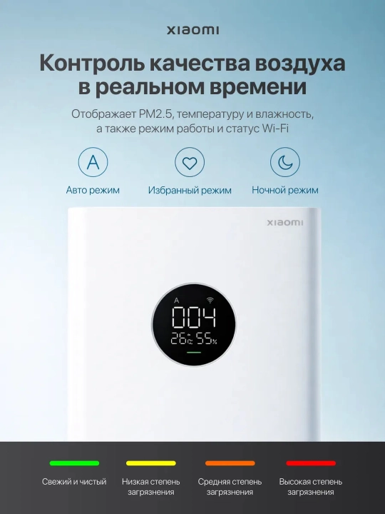 Xiaomi Aqlli havo tozalagichlar, Smart air purifier, Allergenlardan ximoya, GLOBAL