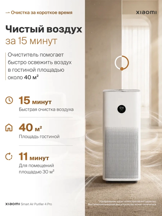 Xiaomi Aqlli havo tozalagichlar, Smart air purifier, Allergenlardan ximoya, GLOBAL