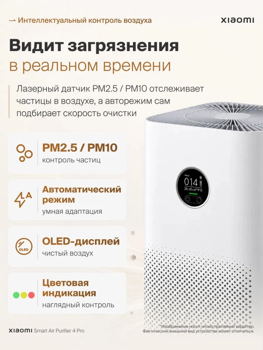 Xiaomi Aqlli havo tozalagichlar, Smart air purifier, Allergenlardan ximoya, GLOBAL