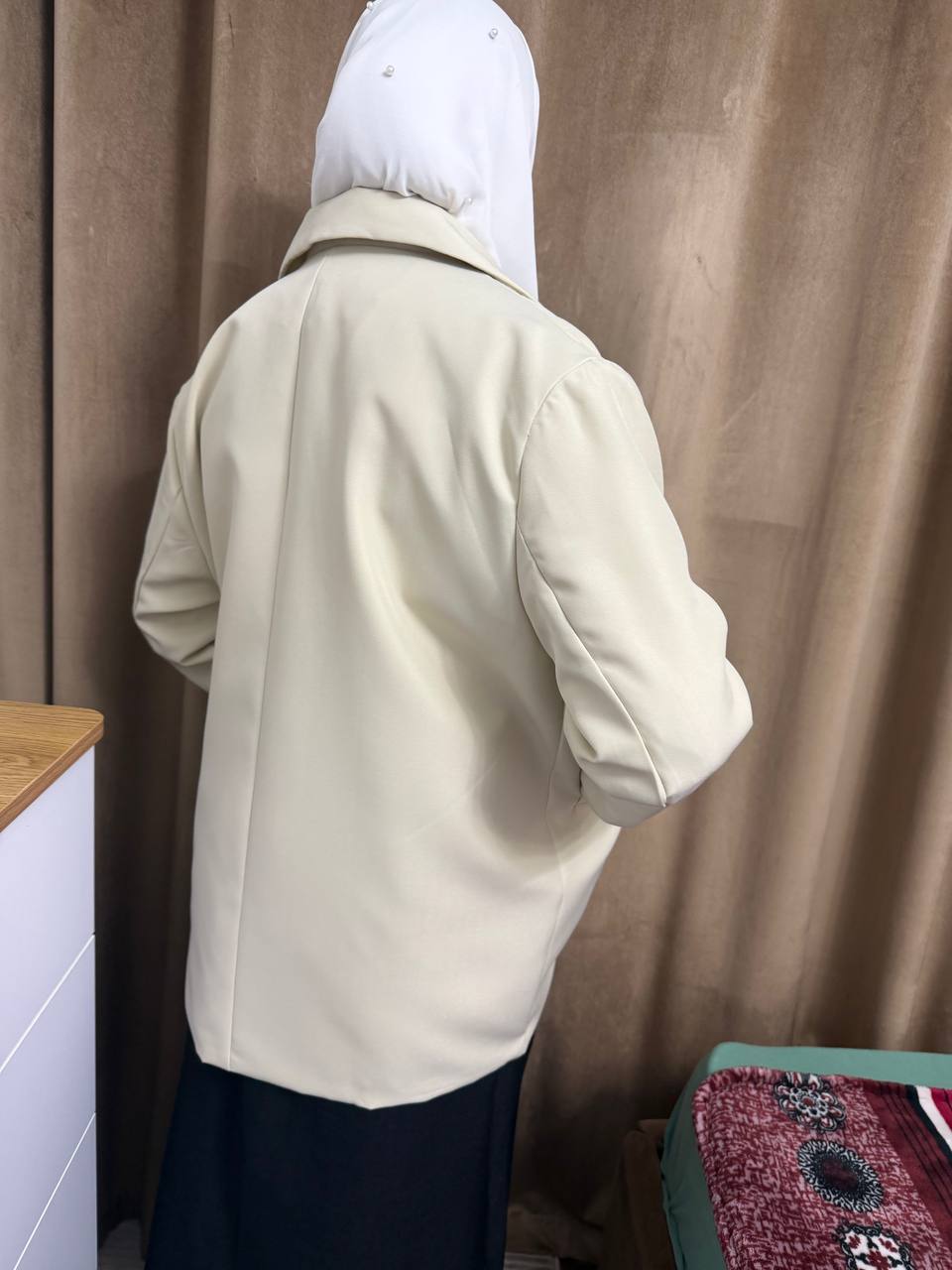 Женский двубортный пиджак oversize