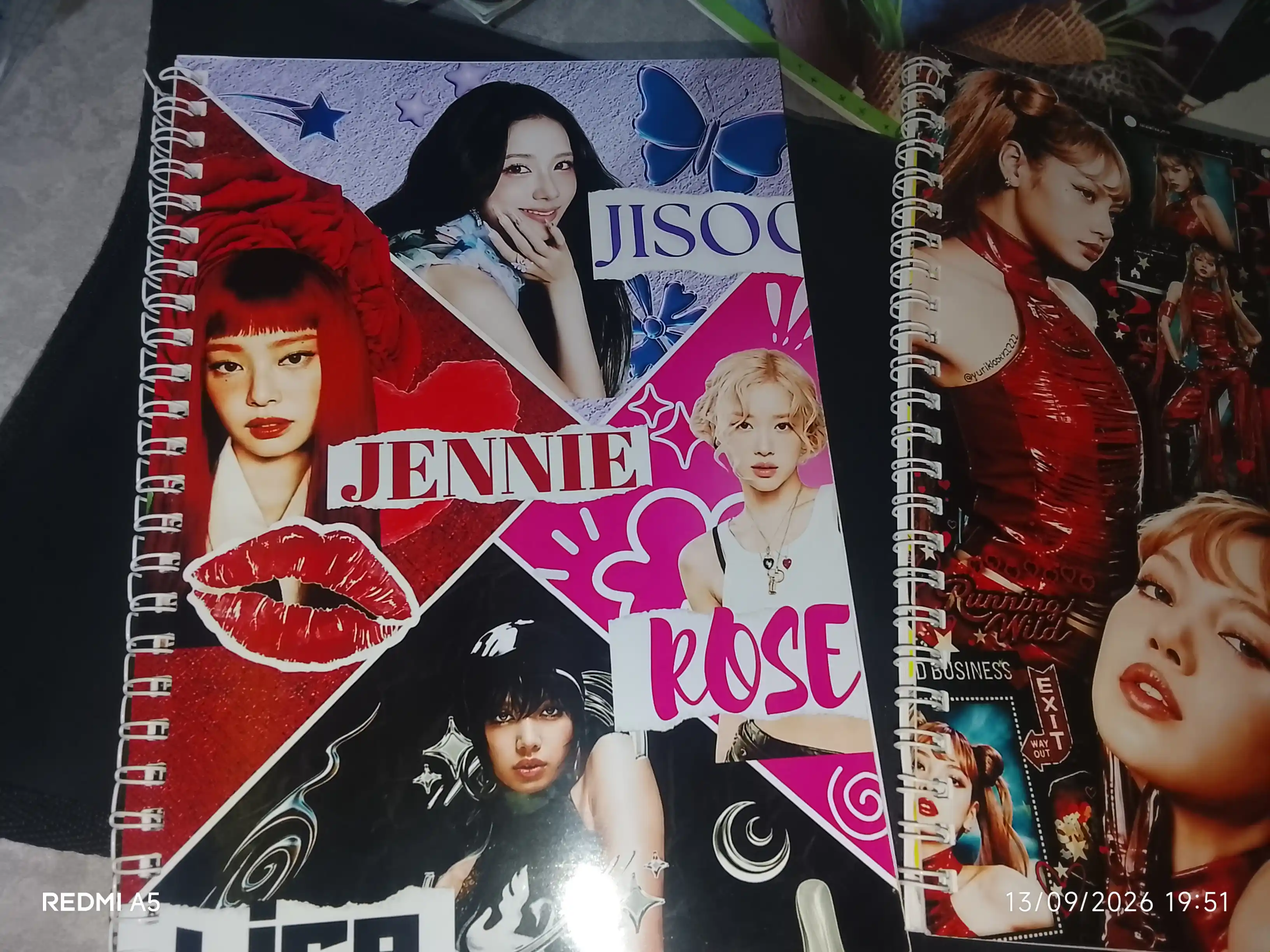 BLACKPINK, K-POP, Bloknot va Planner 2 tasi 1 da - 30 varaqli, 2 bo'limli