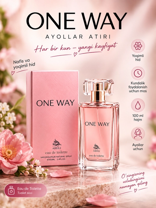 ONE WAY-Gul ifori, atir 100 ml